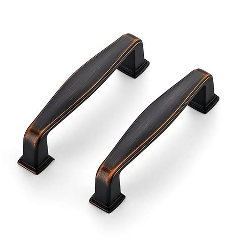 oil rubbed bronze cabinet pulls with stainless steel appliances|bronze cabinet pulls 5 inch.